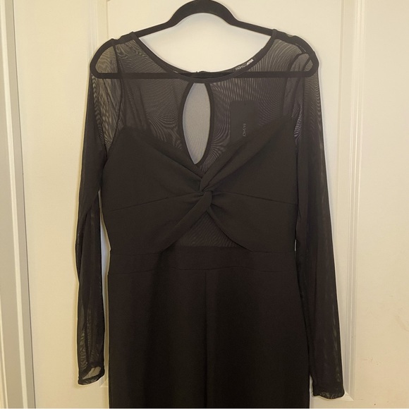 Fashion Nova Sheer Baddie Femme Fatale Jumpsuit - Black - Women 1X - Picture 6 of 7